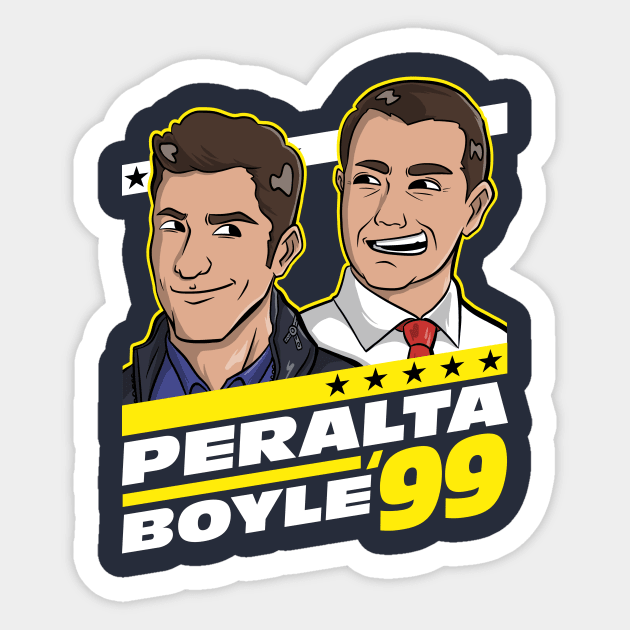 Peralta Boyle 99 Sticker by MitchLudwig